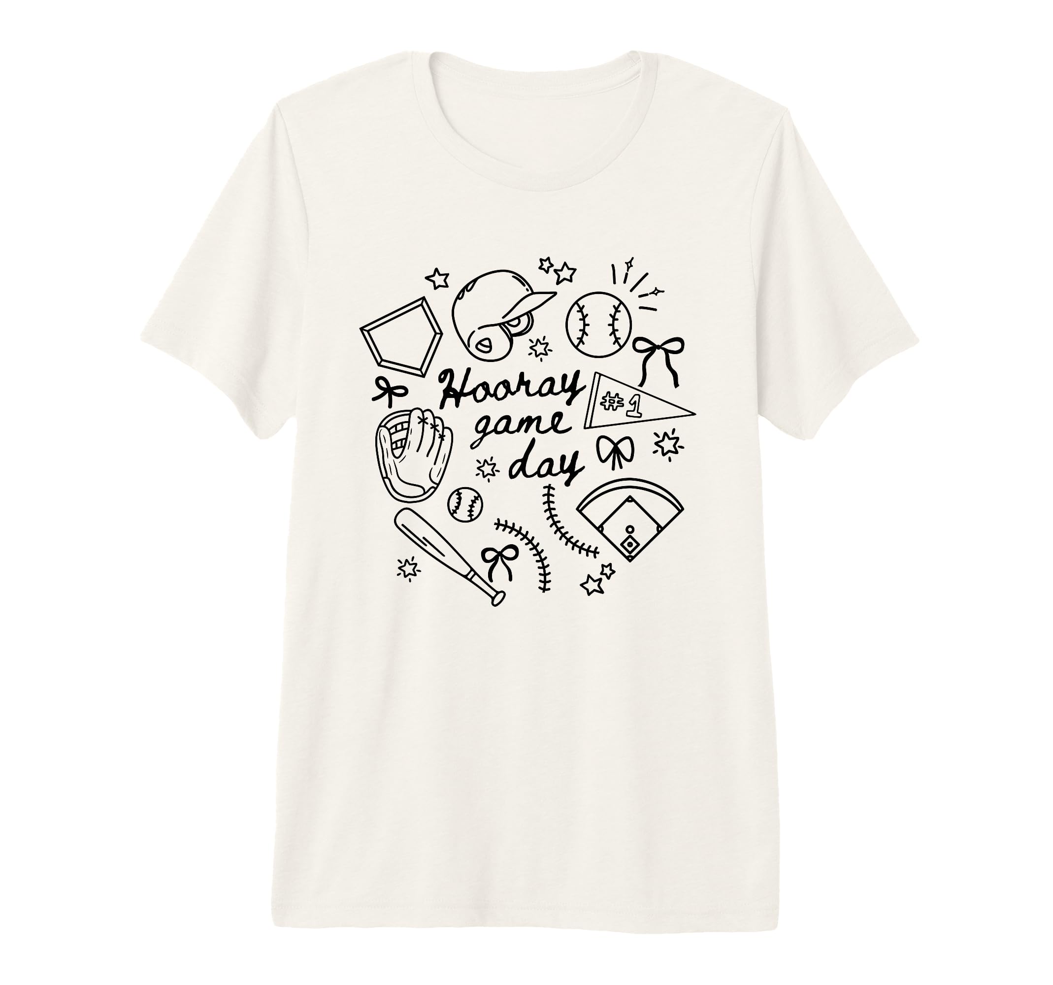 Hooray Game Day Baseball Mom Tri Blend T-Shirt - Streetwear Style Men Women - T-Shirt, Sweatshirt, Hoodie