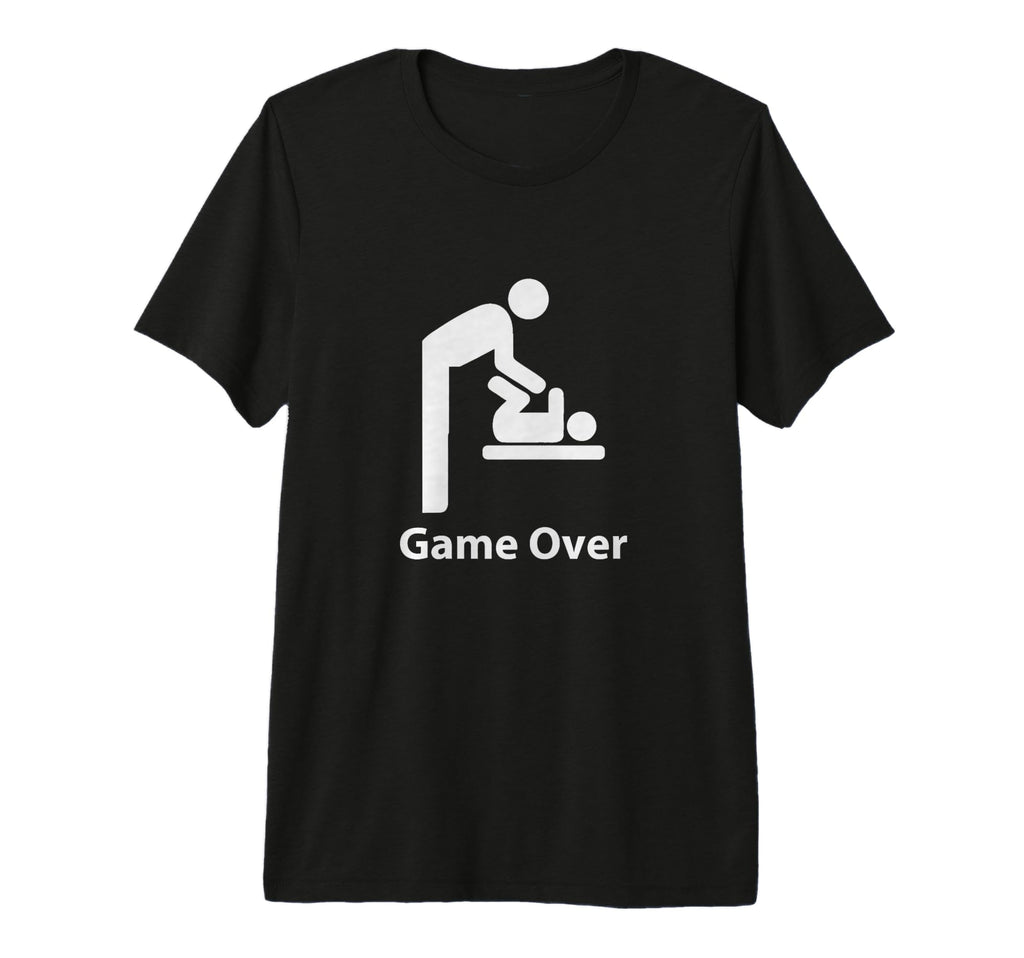 Game Over Expectant Dads To Be T-Shirt - Aesthetic Graphic for Adults - T-Shirt, Sweatshirt, Hoodie