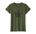 Star Distressed Grunge Green T-Shirt - Minimalist Print Unisex - T-Shirt, Sweatshirt, Hoodie