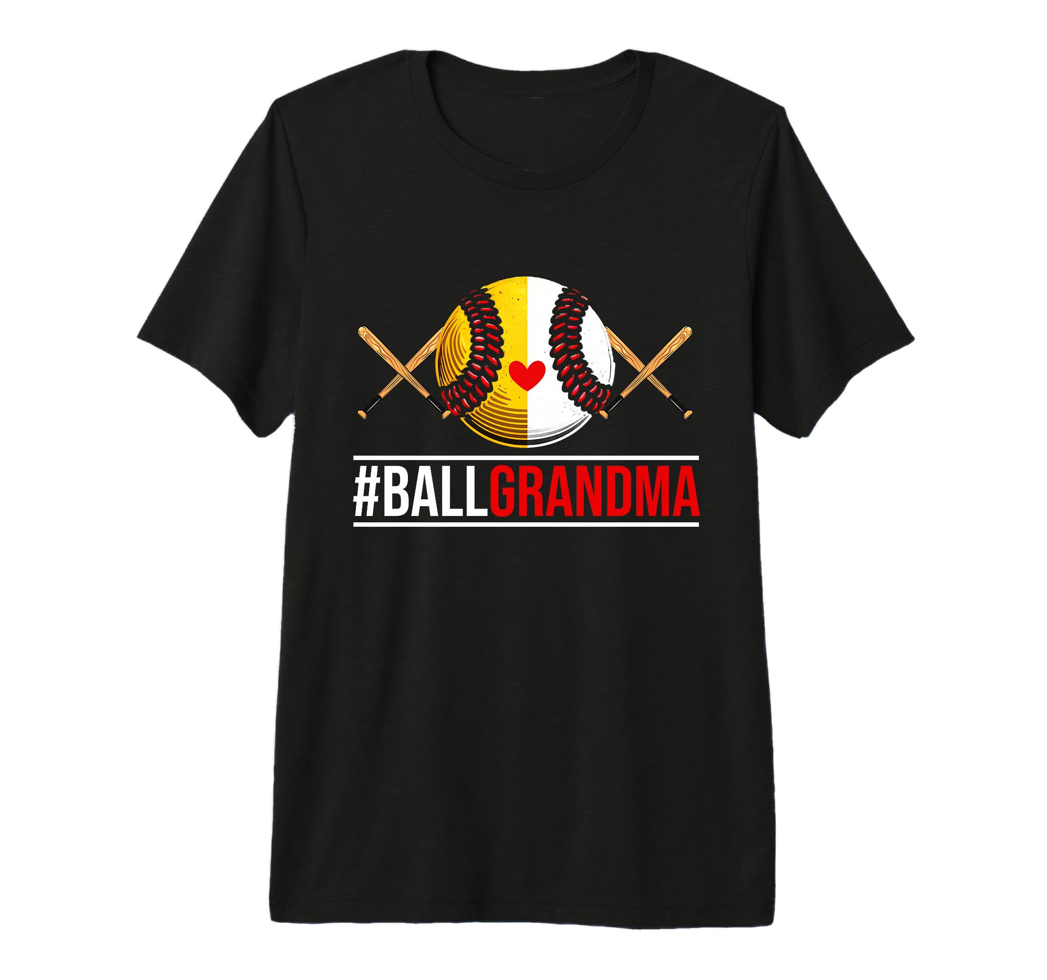 Grandma Ballers Softball Ball Grandma T-Shirt - Graphic Print for Adults - T-Shirt, Sweatshirt, Hoodie