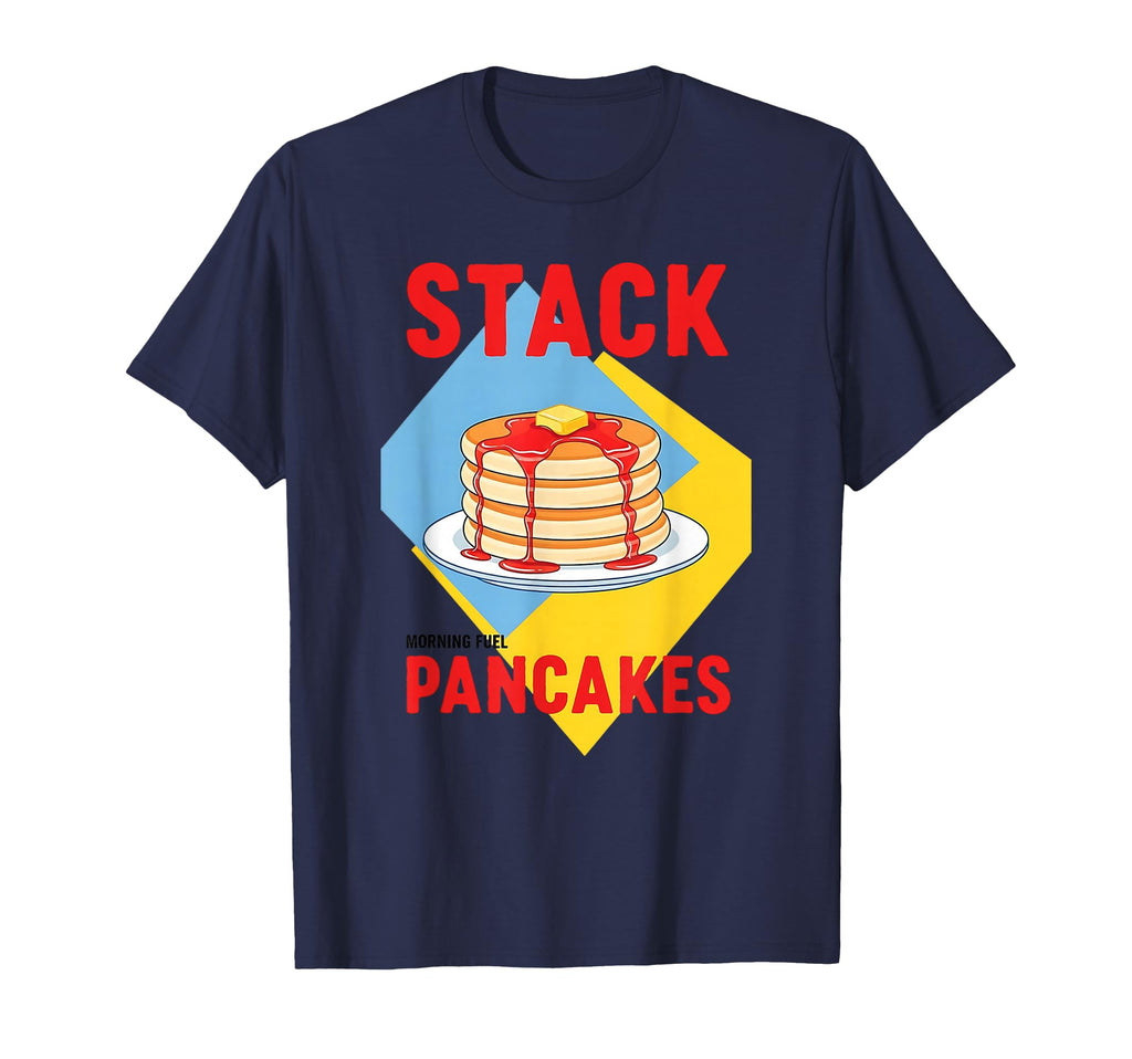 Stack Pancakes Diner Art T-Shirt - Casual Everyday Wear Unisex - T-Shirt, Sweatshirt, Hoodie