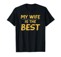 Funny Baseball My Wife Is Best Dad T-Shirt - Aesthetic Graphic for Adults - T-Shirt, Sweatshirt, Hoodie