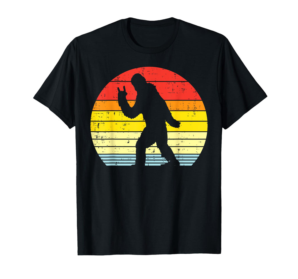 Bigfoot Sasquatch Rock Hand Sign T-Shirt - Fun Novelty Design Men Women - T-Shirt, Sweatshirt, Hoodie