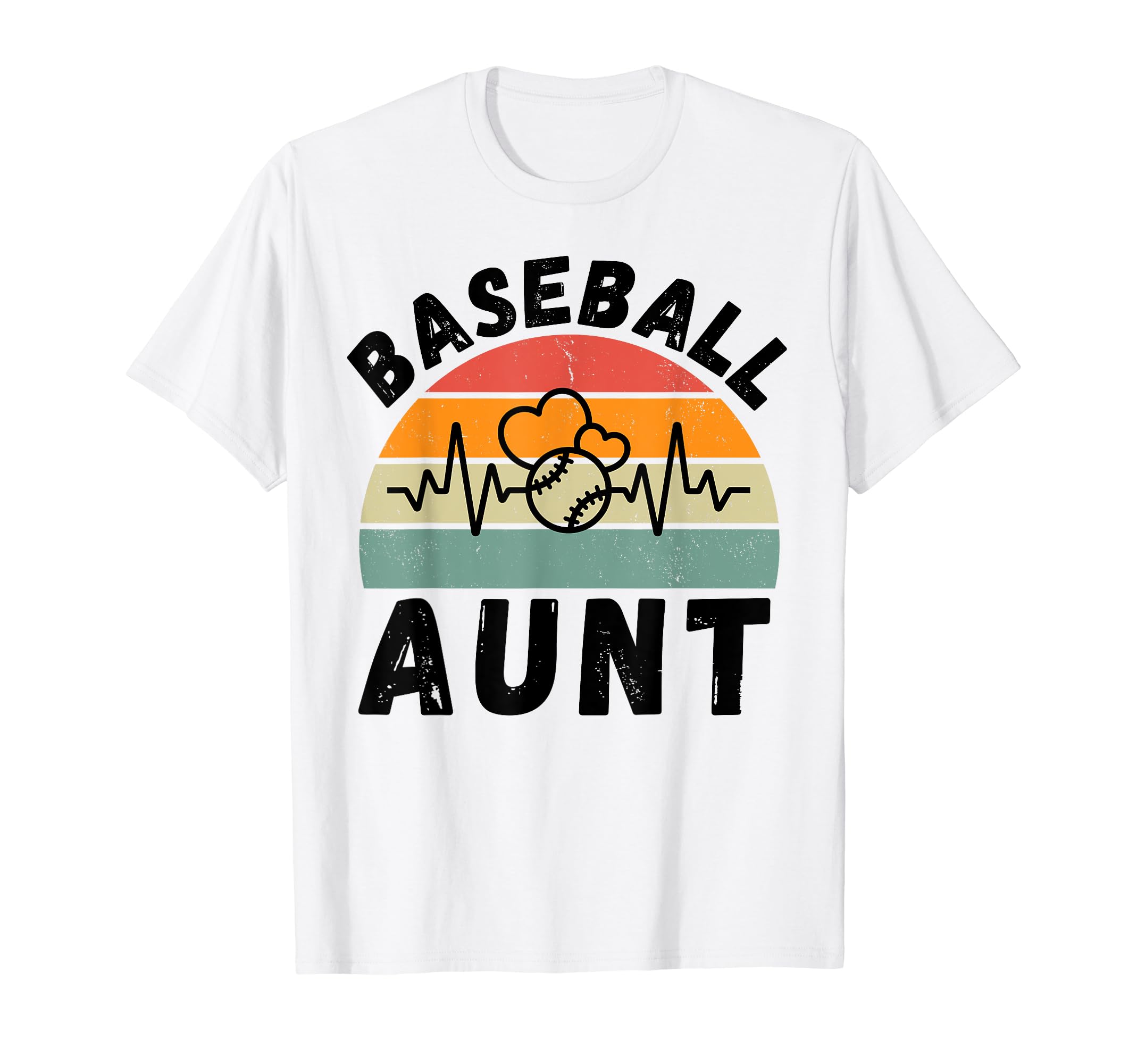 Baseball Aunt Family Matching Aunt T-Shirt - Minimalist Print Unisex - T-Shirt, Sweatshirt, Hoodie