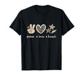 Leopard Peace Love Beach Summer T-Shirt - Fun Novelty Design for Adults - T-Shirt, Sweatshirt, Hoodie
