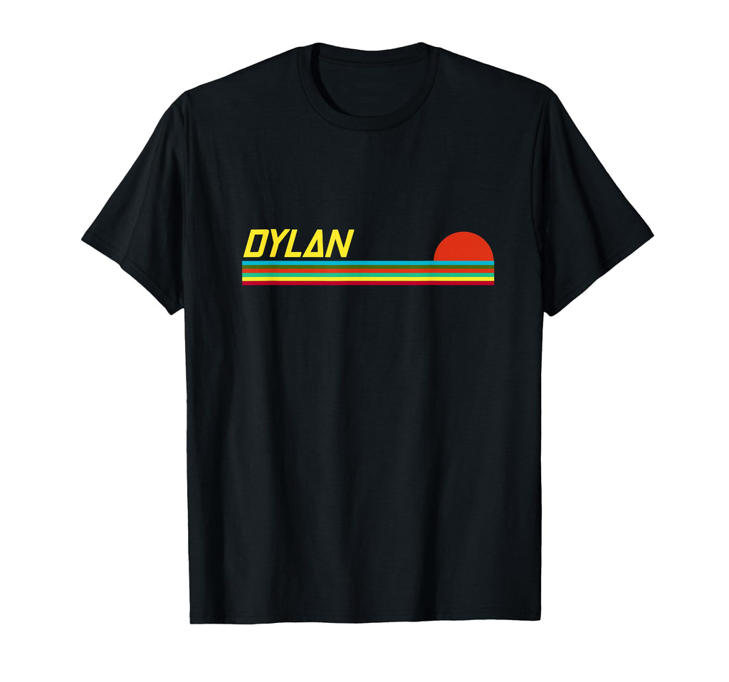 Dylan First Name Logo Sunset Surfer T-Shirt - Streetwear Style Men Women - T-Shirt, Sweatshirt, Hoodie