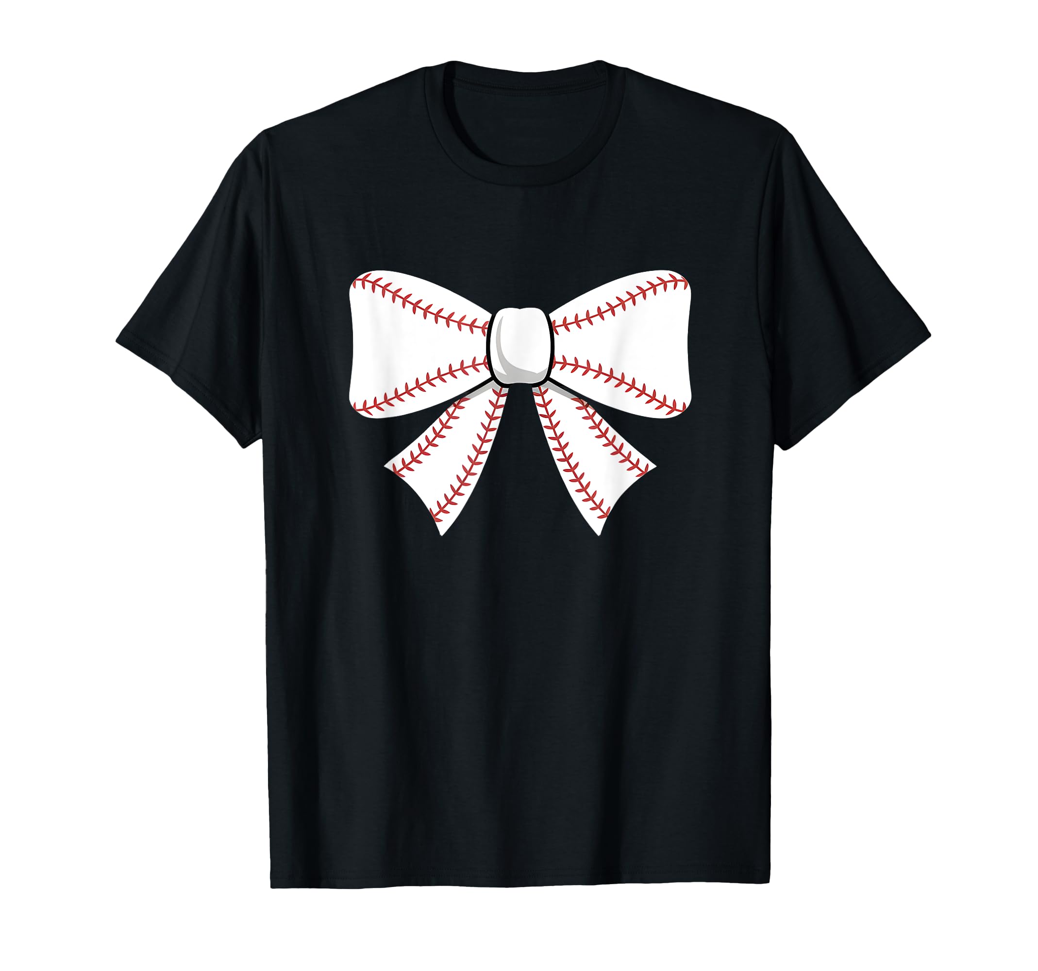 Baseball Bow Baseball Mom Mama T-Shirt - Graphic Print for Adults - T-Shirt, Sweatshirt, Hoodie