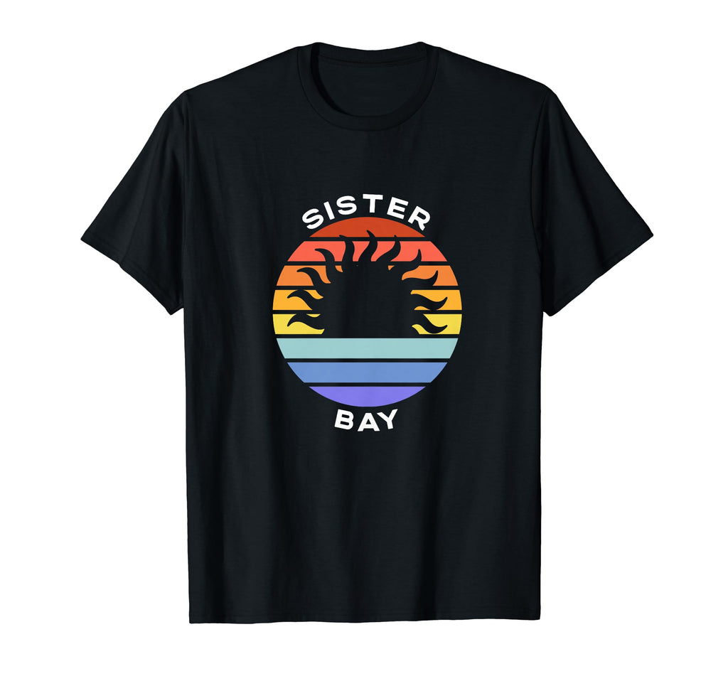 Sister Bay Wisconsin Wi Sunset T-Shirt - Fun Novelty Design Men Women - T-Shirt, Sweatshirt, Hoodie