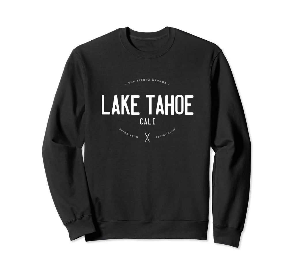 Lake Tahoe California Distressed Ski Sweatshirt - Minimalist Print Unisex - T-Shirt, Sweatshirt, Hoodie