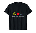 Fun Rainbow Peace And Love T-Shirt - Novelty Apparel Unisex - T-Shirt, Sweatshirt, Hoodie