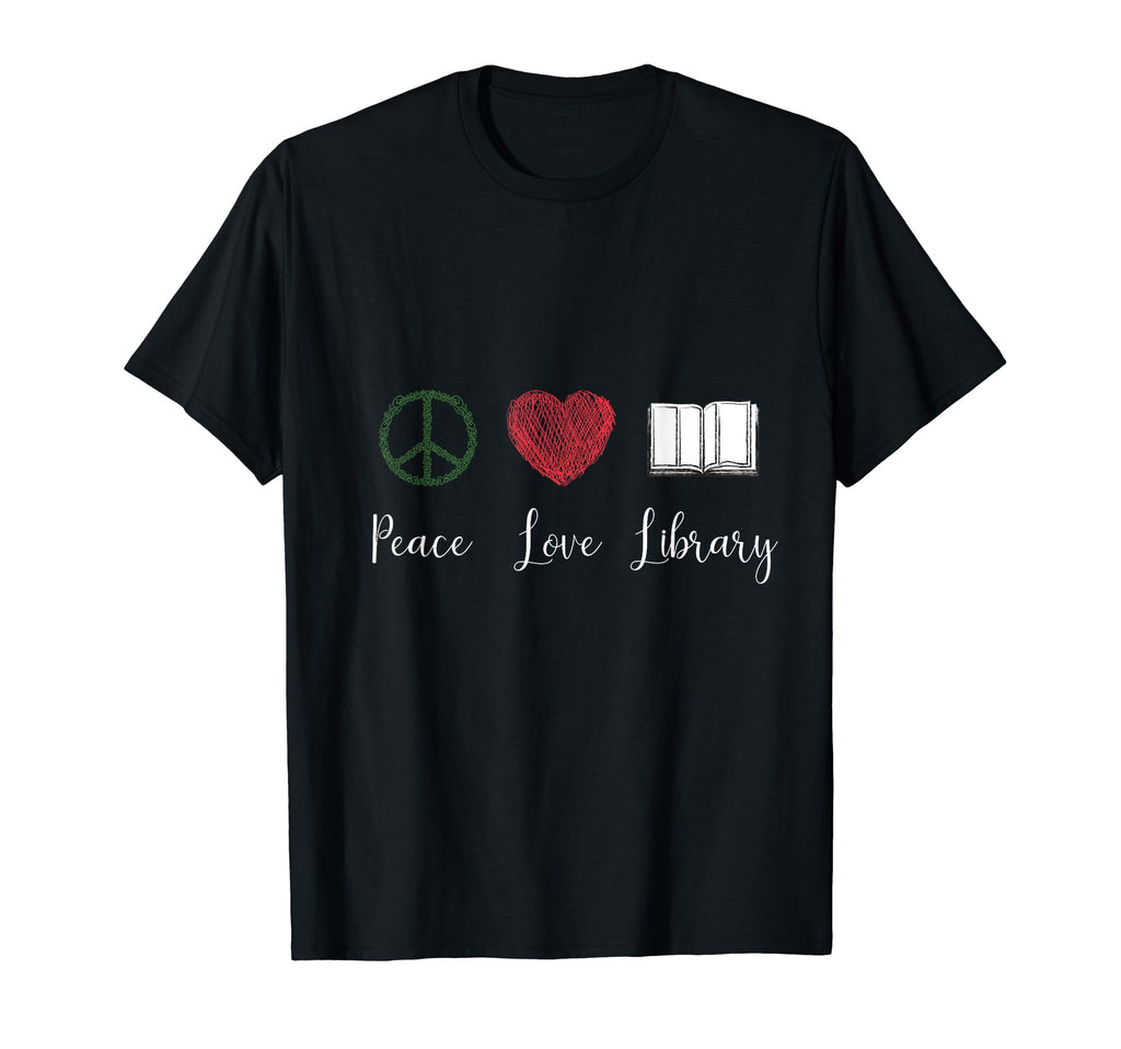 Peace Love Library Hippie Gift Lovers T-Shirt - Streetwear Style Men Women - T-Shirt, Sweatshirt, Hoodie