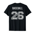 Baseball Senior 2026 Back Baseball T-Shirt - Custom Art Print for Adults - T-Shirt, Sweatshirt, Hoodie