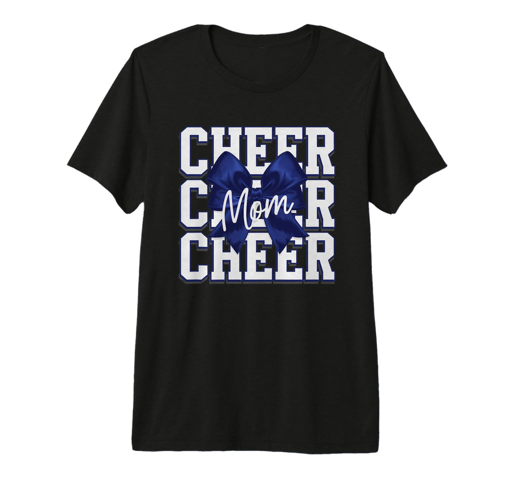 Cheer Mom Mother Bow Cheerleader Game T-Shirt - Minimalist Print Unisex - T-Shirt, Sweatshirt, Hoodie