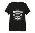 Jon Gray Awesome Moms Tri Blend T-Shirt - Minimalist Print for Adults - T-Shirt, Sweatshirt, Hoodie