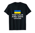 Keep Calm And Save Ukraine Support T-Shirt - Trendy Graphic for Adults - T-Shirt, Sweatshirt, Hoodie