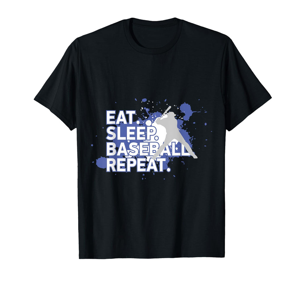 Baseball Gifts Eat Sleep Baseball Repeat T-Shirt - Trendy Graphic Unisex - T-Shirt, Sweatshirt, Hoodie