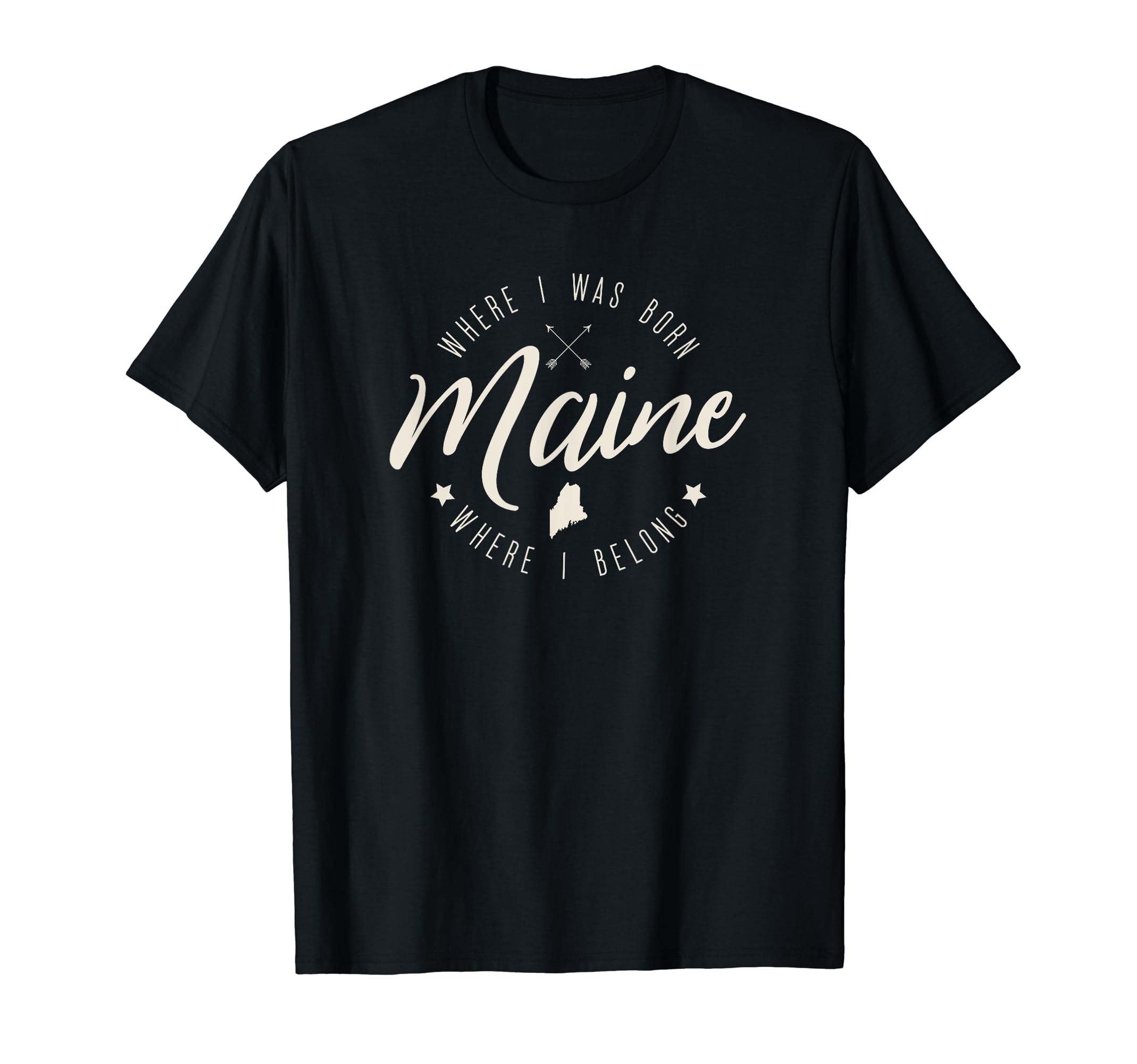 Maine Distressed Boho Belong T-Shirt - Novelty Apparel Men Women - T-Shirt, Sweatshirt, Hoodie