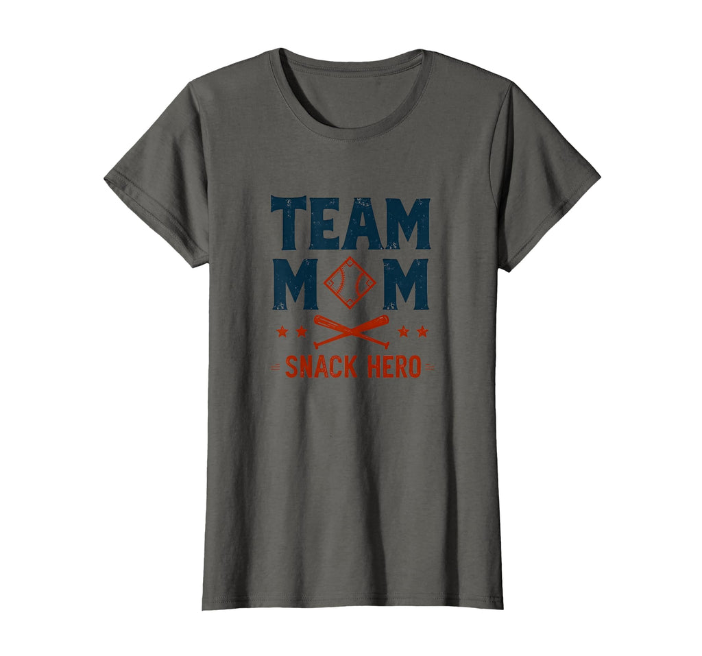 Team Mom Snack Hero Baseball Parent T-Shirt - Trendy Graphic Unisex - T-Shirt, Sweatshirt, Hoodie