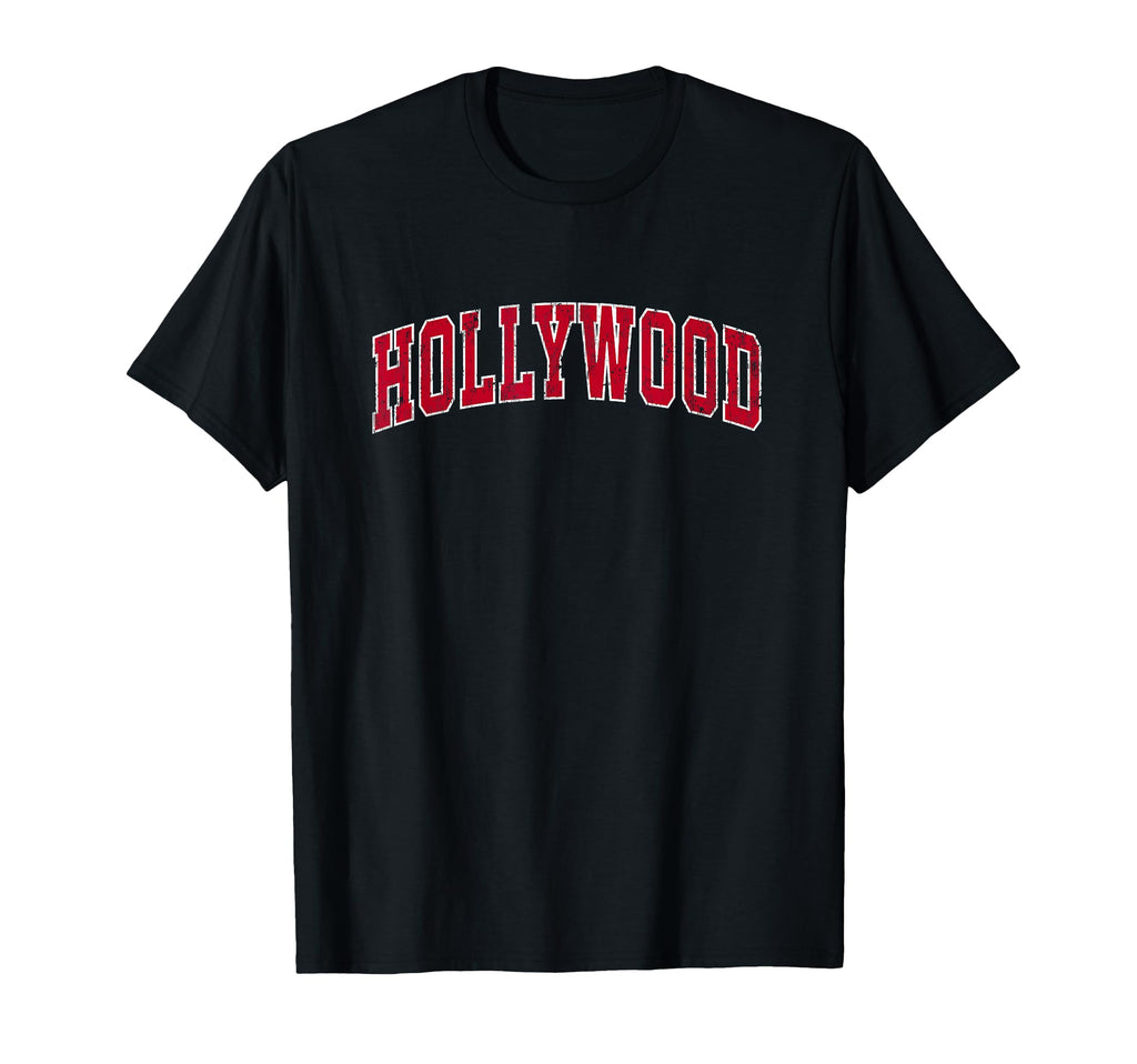 Hollywood California Ca Sports Red T-Shirt - Trendy Graphic Unisex - T-Shirt, Sweatshirt, Hoodie