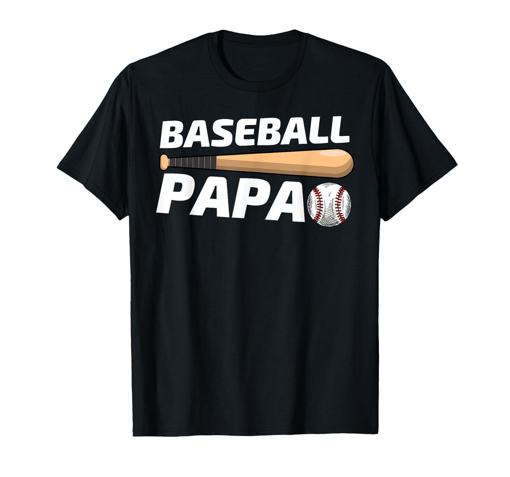 Baseball Papa Family Matching T-Shirt - Fun Novelty Design for Adults - T-Shirt, Sweatshirt, Hoodie