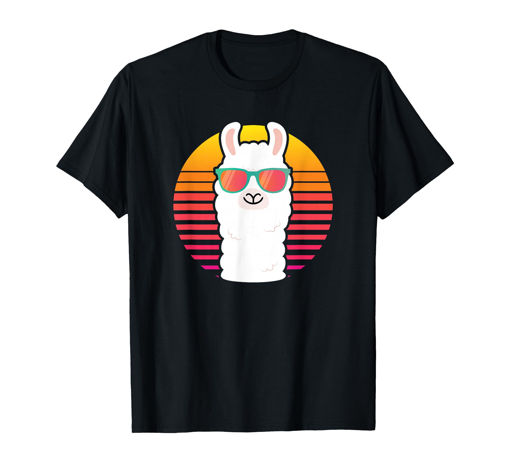 Sunset Llama T-Shirt - Casual Everyday Wear Unisex - T-Shirt, Sweatshirt, Hoodie