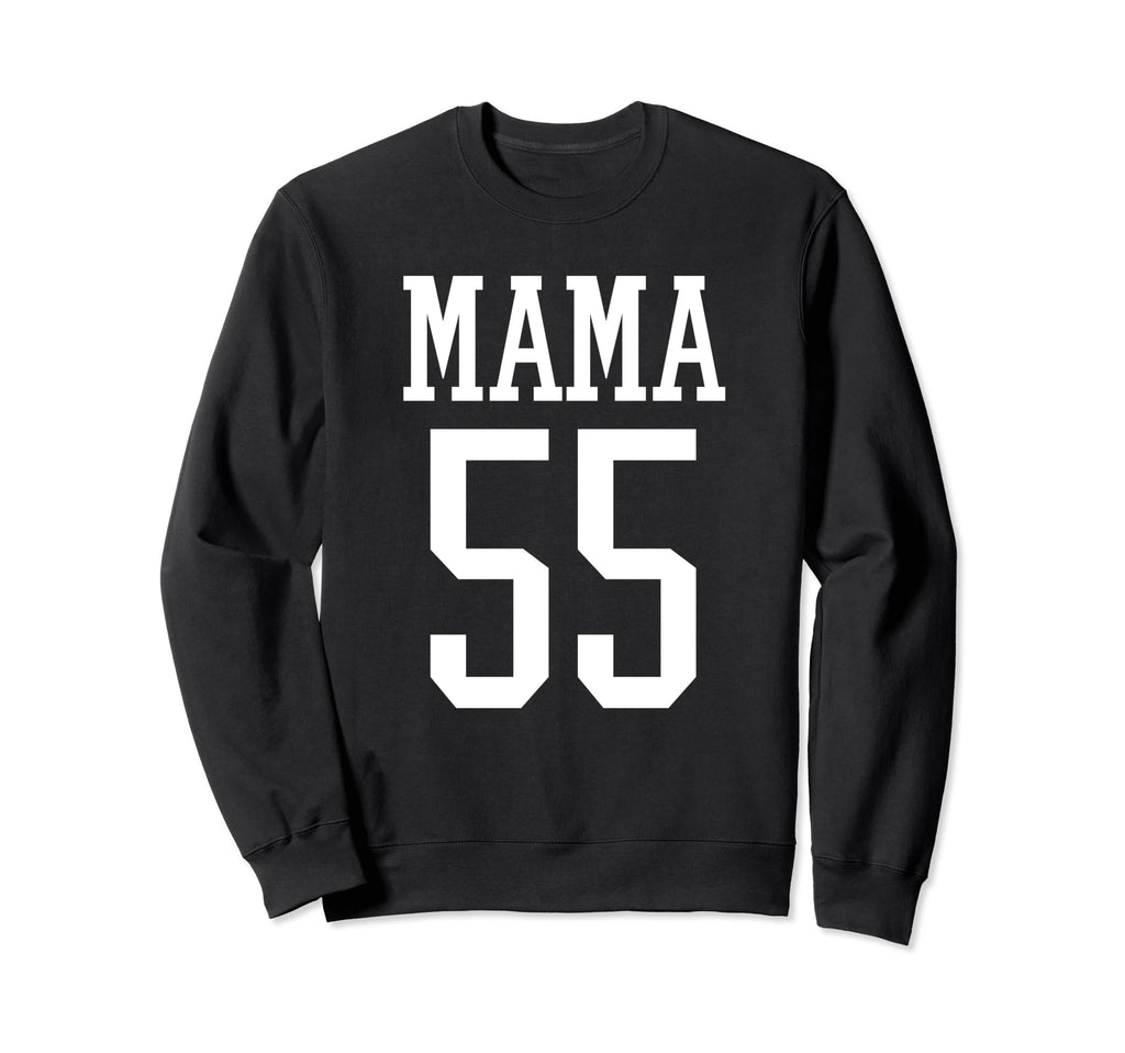 Number 55 Mama Biggest Fan Spirit Sweatshirt - Minimalist Print Men Women - T-Shirt, Sweatshirt, Hoodie