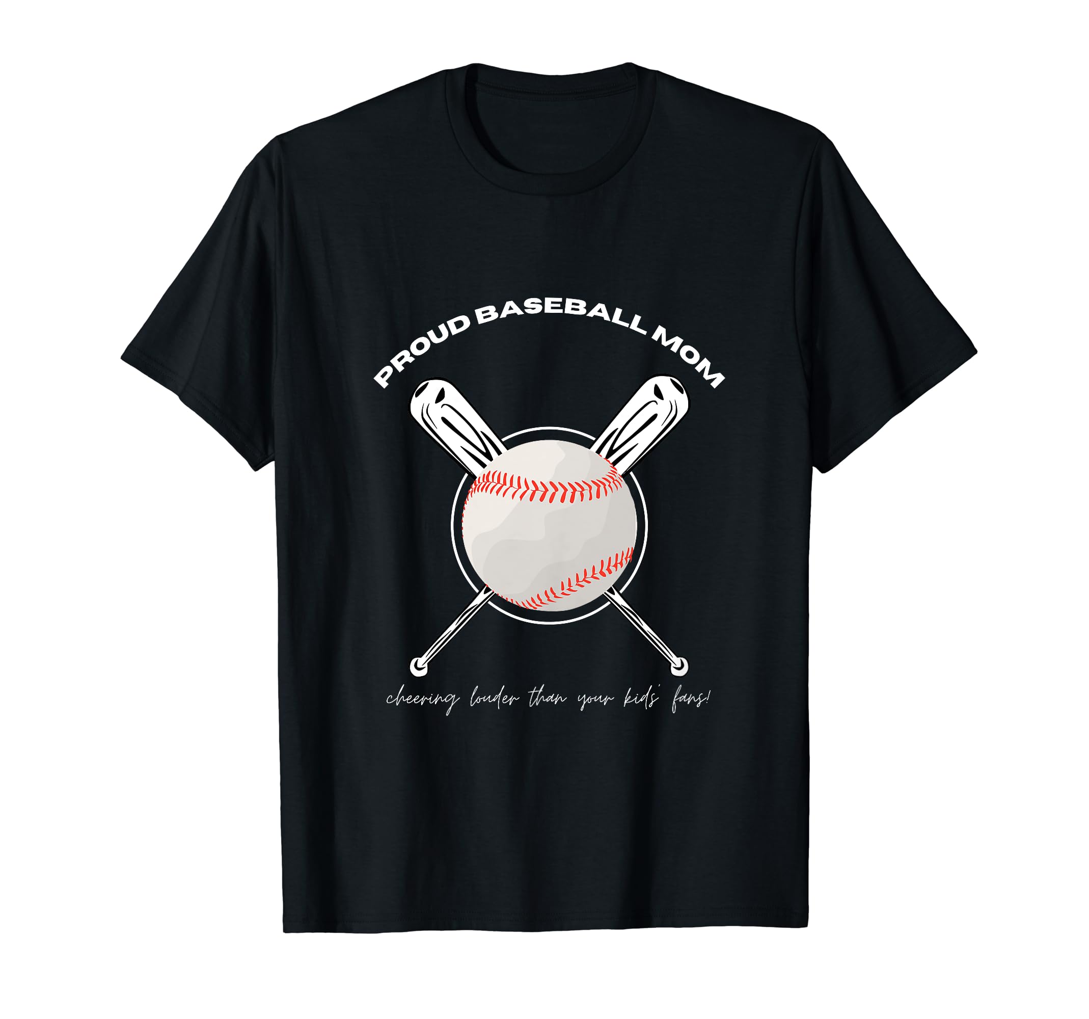 Proud Baseball Mom T-Shirt - Aesthetic Graphic for Adults - T-Shirt, Sweatshirt, Hoodie