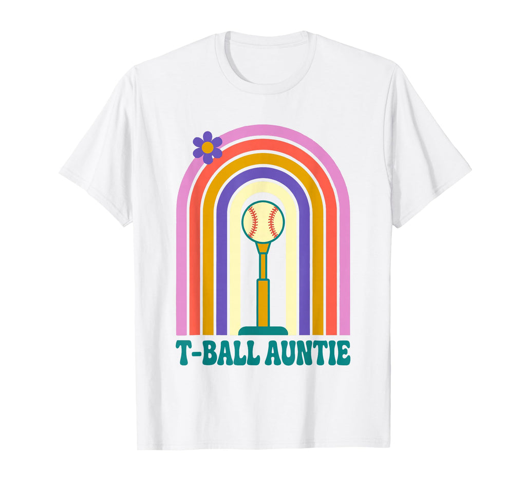 Funny T Ball Auntie Softball Ball T Ball T-Shirt - Unique Graphic Unisex - T-Shirt, Sweatshirt, Hoodie