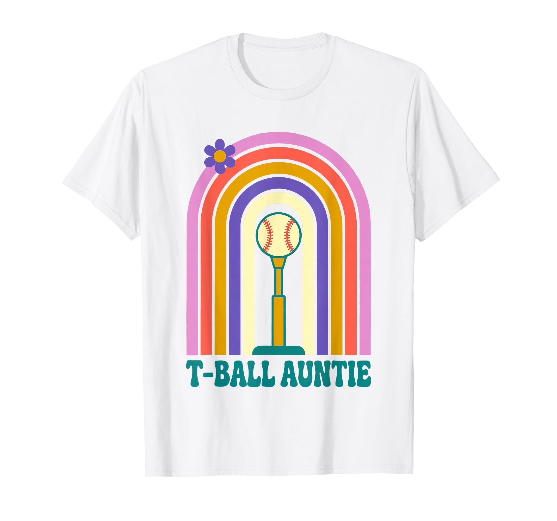 Funny T Ball Auntie Softball Ball T Ball T-Shirt - Unique Graphic Unisex - T-Shirt, Sweatshirt, Hoodie