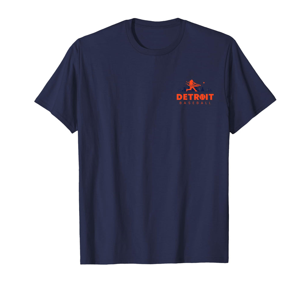 Detroit Baseball Minimalist Baseball T-Shirt - Trendy Graphic Men Women - T-Shirt, Sweatshirt, Hoodie