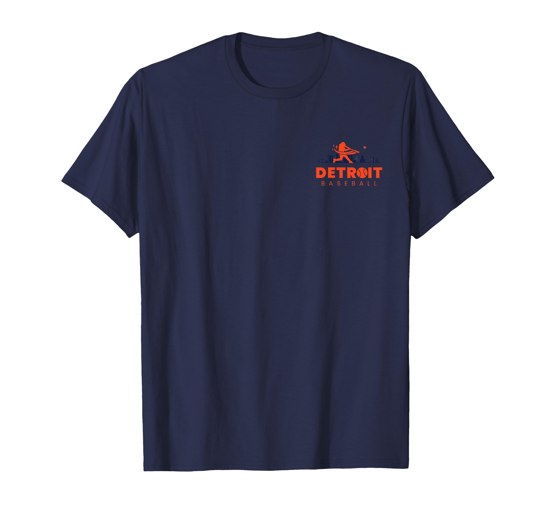 Detroit Baseball Minimalist Baseball T-Shirt - Trendy Graphic Men Women - T-Shirt, Sweatshirt, Hoodie
