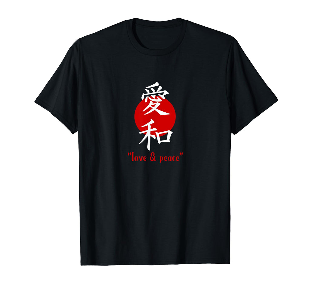Japanese Characters Love And Peace T-Shirt - Graphic Print Men Women - T-Shirt, Sweatshirt, Hoodie