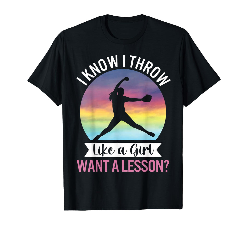 I Know I Throw Like Funny Womens T-Shirt - Minimalist Print Unisex - T-Shirt, Sweatshirt, Hoodie