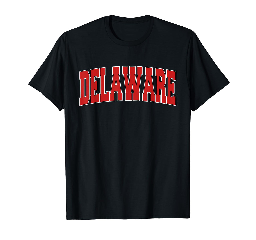 Delaware Usa State De Varsity Sports T-Shirt - Minimalist Print Men Women - T-Shirt, Sweatshirt, Hoodie