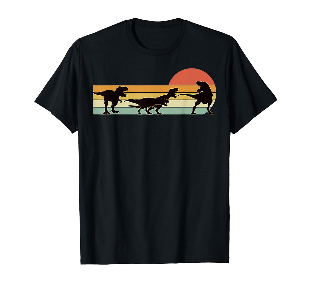 T Rex Dinosaur March Sunset T Rex T-Shirt - Fun Novelty Design for Adults - T-Shirt, Sweatshirt, Hoodie