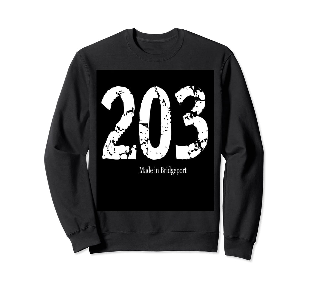 203 Made Bridgeport Distressed Sweatshirt - Custom Art Print for Adults - T-Shirt, Sweatshirt, Hoodie