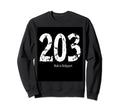 203 Made Bridgeport Distressed Sweatshirt - Custom Art Print for Adults - T-Shirt, Sweatshirt, Hoodie