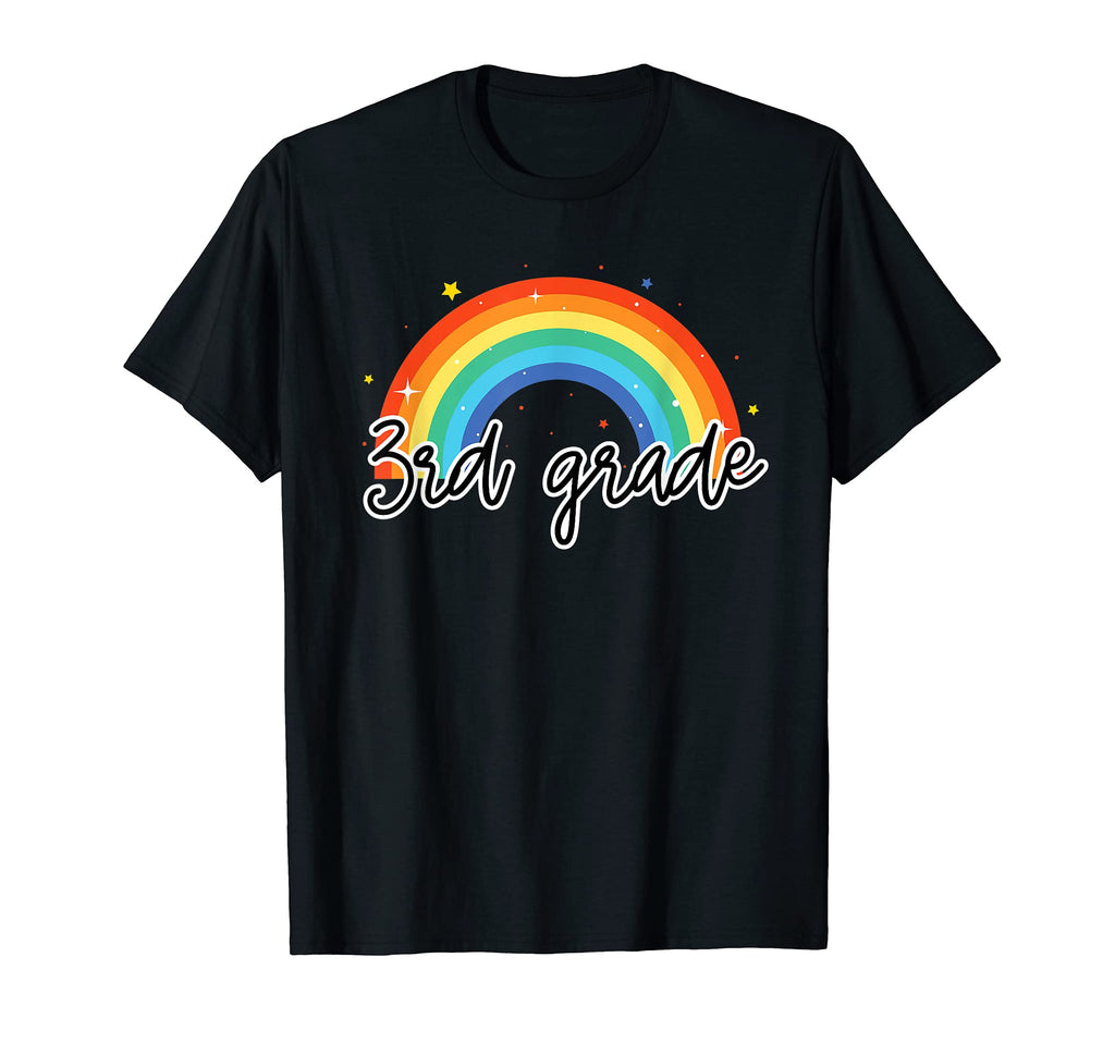 3Rd Grade Rainbow Colorful Third T-Shirt - Streetwear Style for Adults - T-Shirt, Sweatshirt, Hoodie