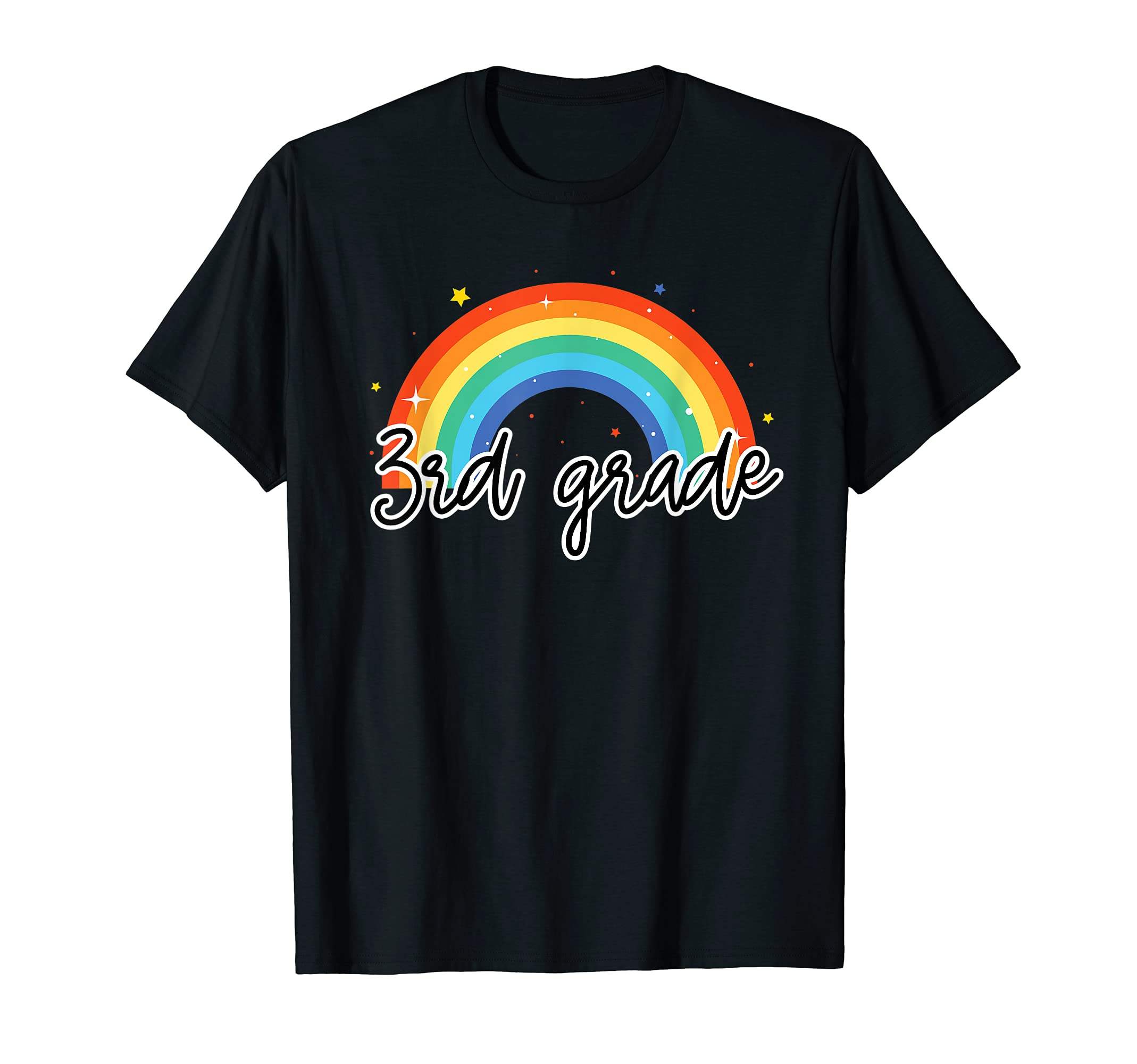 3Rd Grade Rainbow Colorful Third T-Shirt - Streetwear Style for Adults - T-Shirt, Sweatshirt, Hoodie