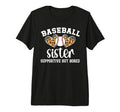 Baseball Sister Supportive Sister T-Shirt - Aesthetic Graphic for Adults - T-Shirt, Sweatshirt, Hoodie