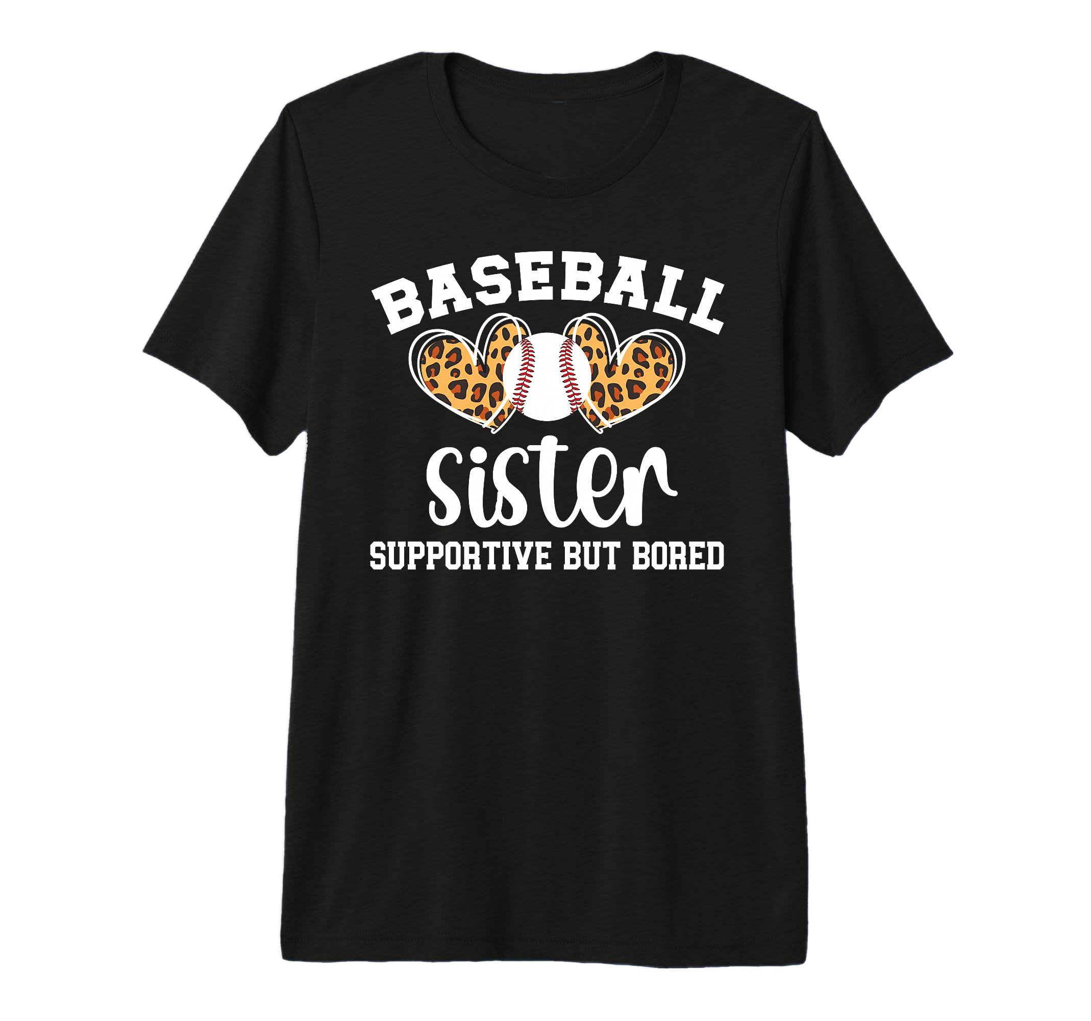 Baseball Sister Supportive Sister T-Shirt - Aesthetic Graphic for Adults - T-Shirt, Sweatshirt, Hoodie