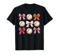 Baseball Coquette Bow Mom Sister T-Shirt - Aesthetic Graphic Men Women - T-Shirt, Sweatshirt, Hoodie