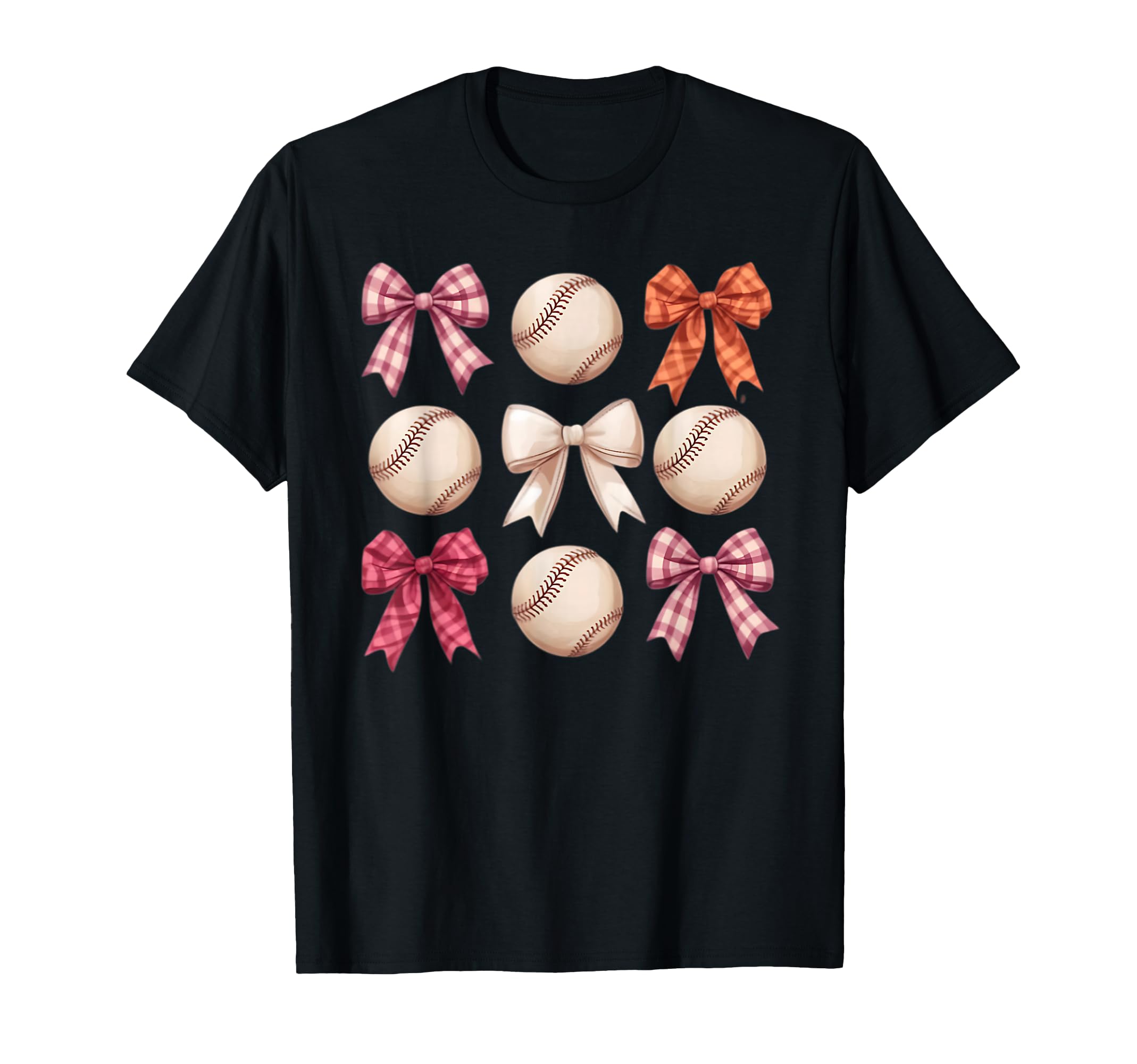 Baseball Coquette Bow Mom Sister T-Shirt - Aesthetic Graphic Men Women - T-Shirt, Sweatshirt, Hoodie