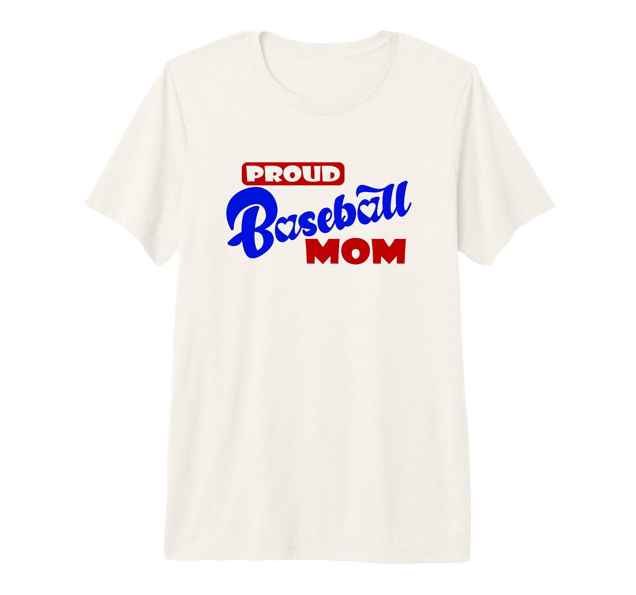 Proud Baseball Mom Game Day Tri Blend T-Shirt - Aesthetic Graphic Unisex - T-Shirt, Sweatshirt, Hoodie