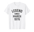 1976 50 Year Old March 50Th Birthday T-Shirt - Novelty Apparel for Adults - T-Shirt, Sweatshirt, Hoodie