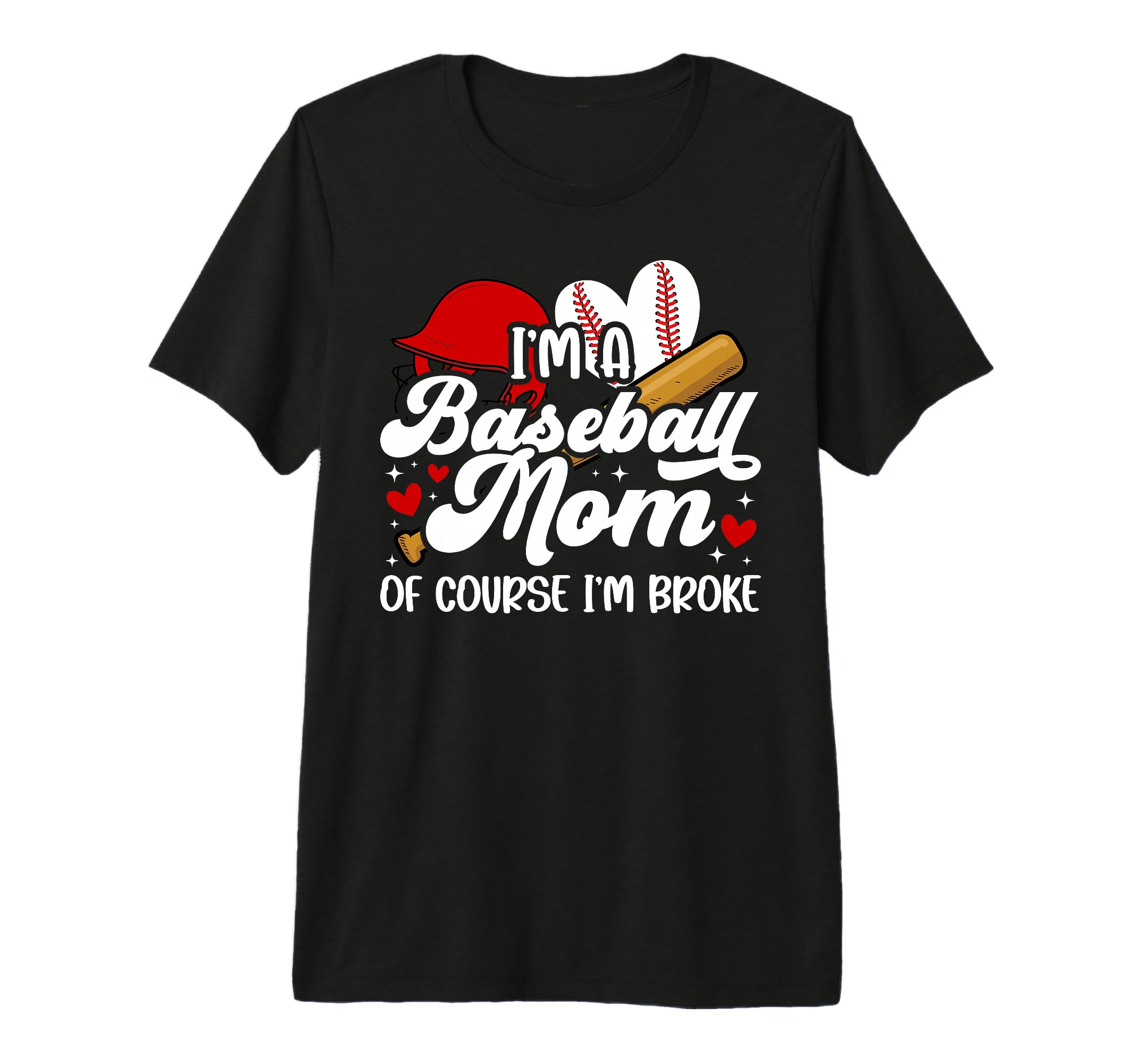 Im Baseball Mom Baseball Player T-Shirt - Minimalist Print for Adults - T-Shirt, Sweatshirt, Hoodie