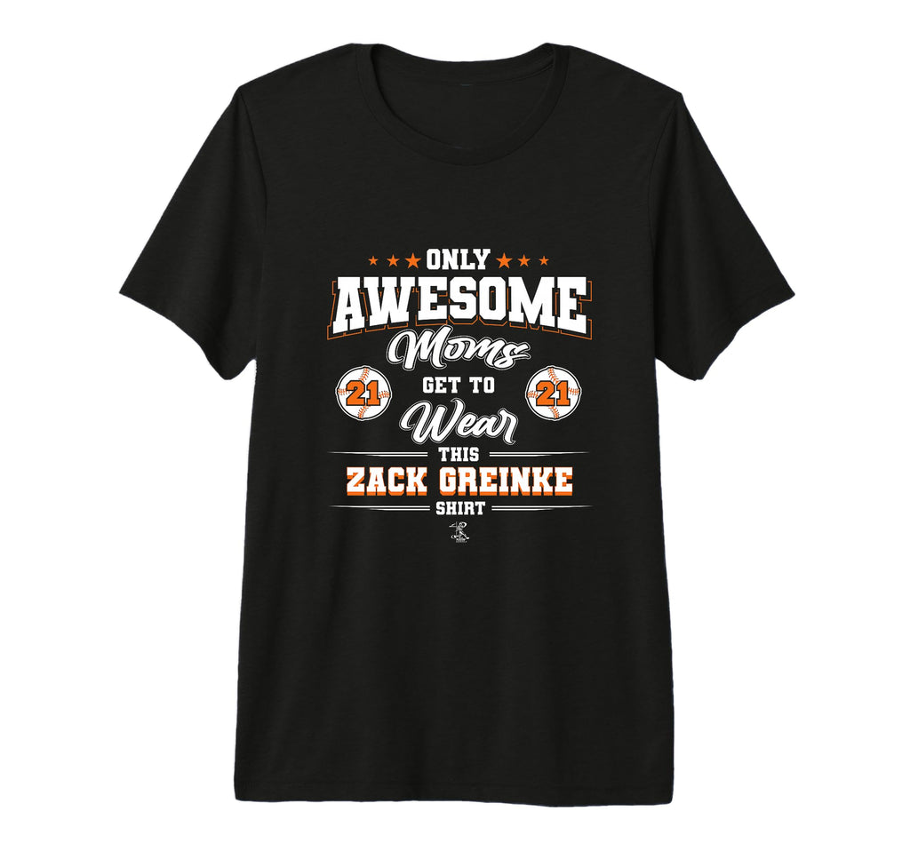 Zack Greinke Awesome Moms Tri Blend T-Shirt - Unique Graphic Unisex - T-Shirt, Sweatshirt, Hoodie