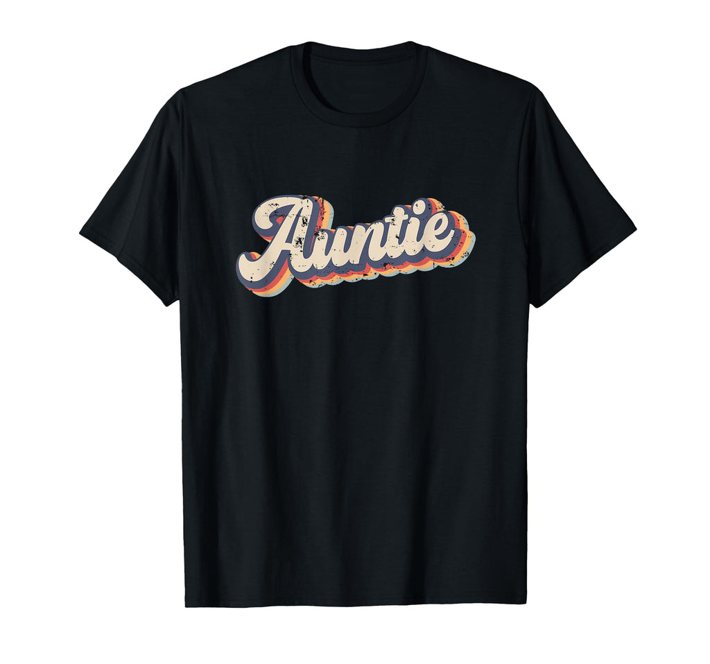 Auntie Rainbow Distressed T-Shirt - Unique Graphic for Adults - T-Shirt, Sweatshirt, Hoodie