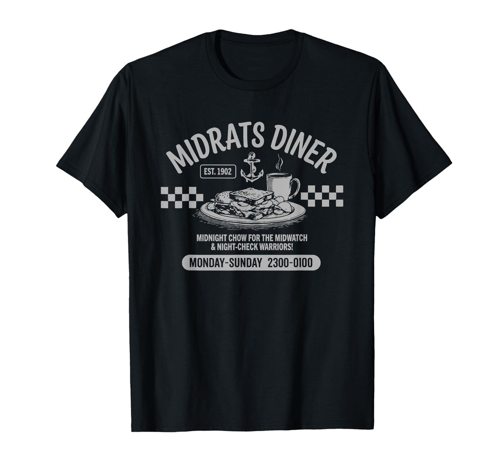 Midrats Diner Funny Sailor T-Shirt - Trendy Graphic for Adults - T-Shirt, Sweatshirt, Hoodie