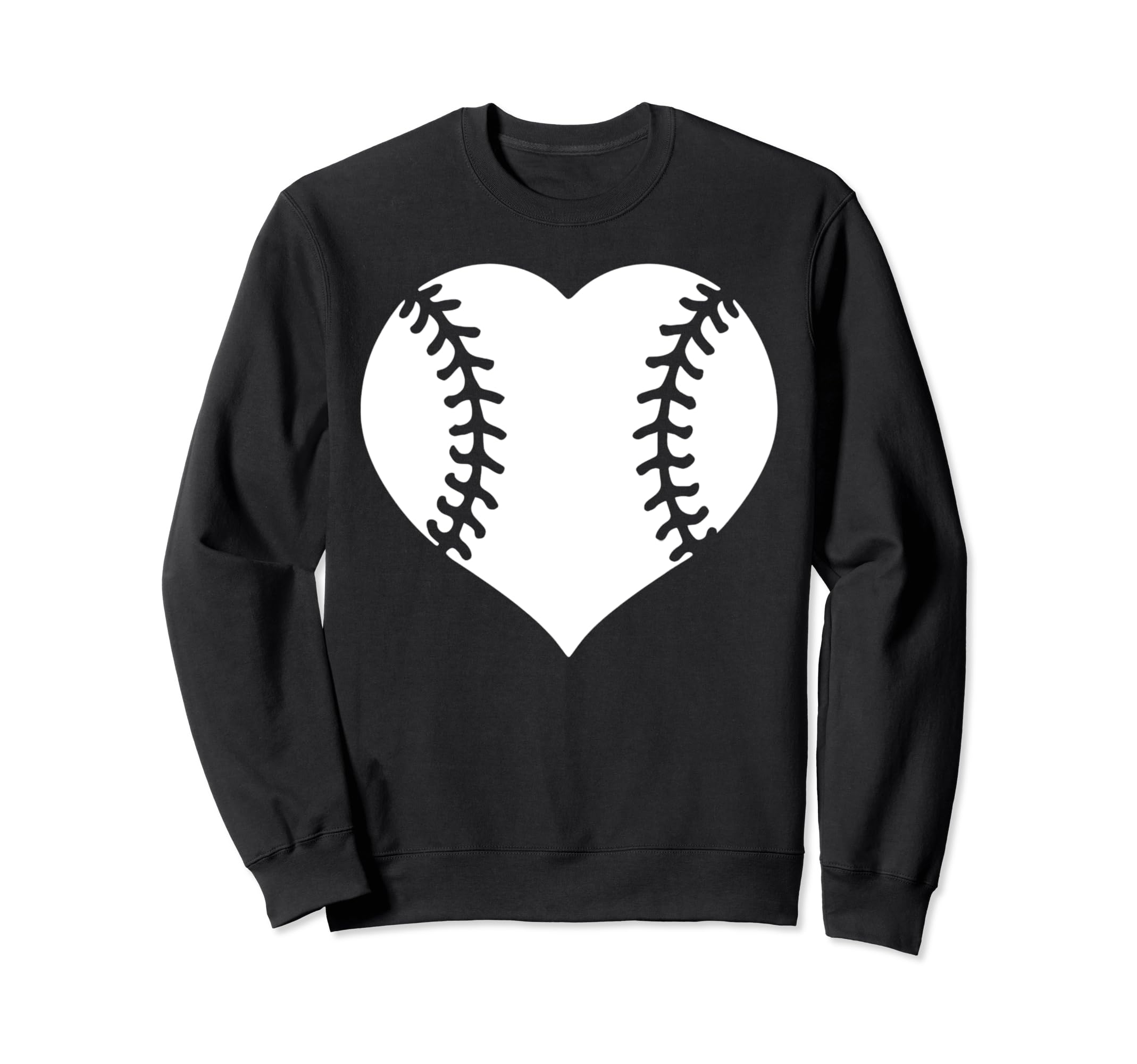 Baseball Heart Mom Dad Funny Sweatshirt - Aesthetic Graphic Men Women - T-Shirt, Sweatshirt, Hoodie